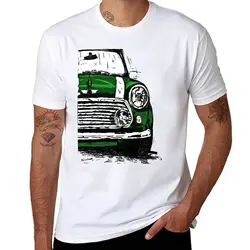 Camiseta de Mini Cooper para hombre, camisa de gato de manga corta, de gran tamaño, negra, nueva