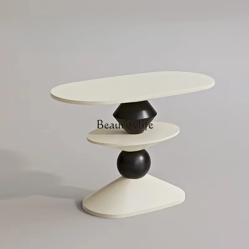 

FG17High edge few living room small apartment bedroom sofa cream wind creative art small coffee table