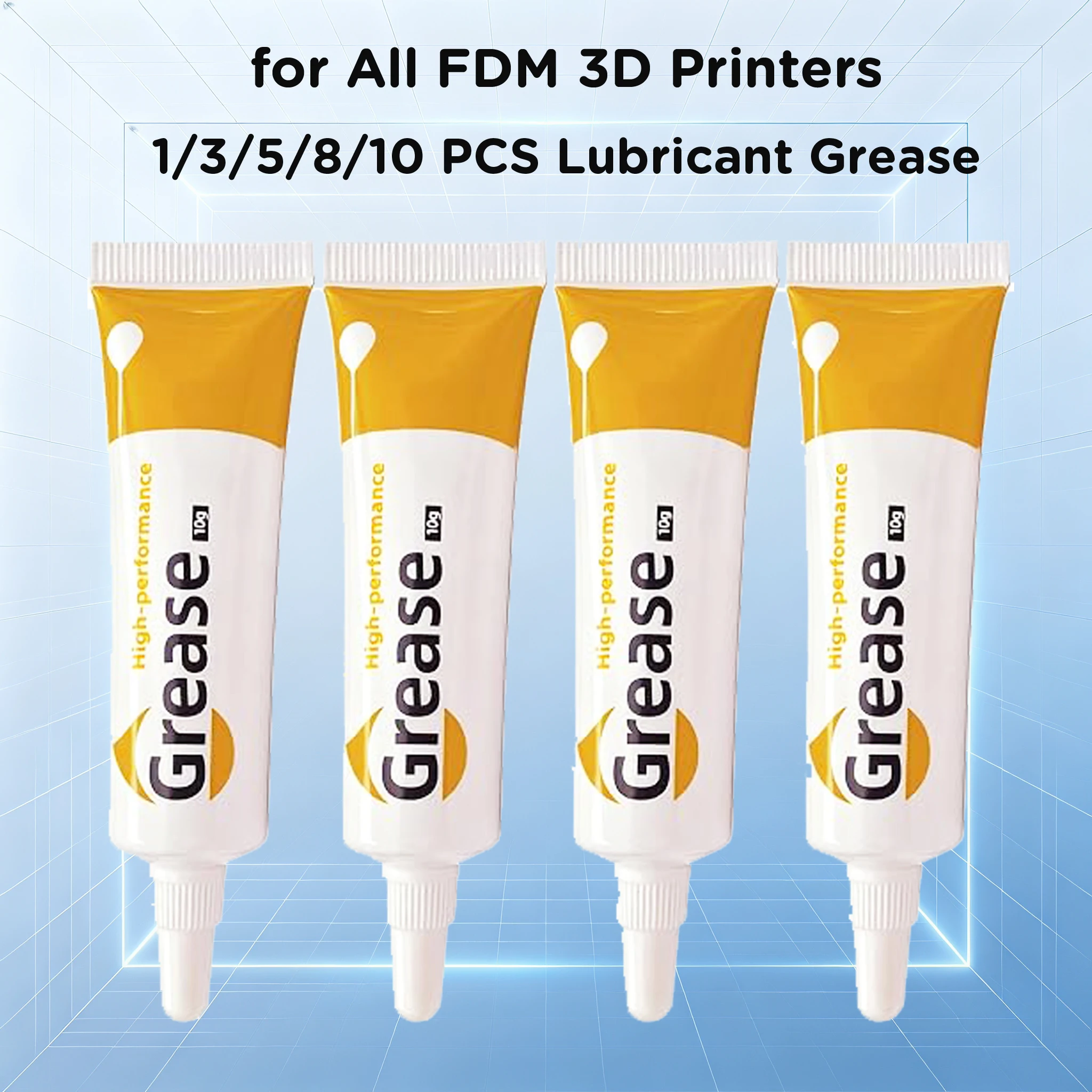3D Printer Lubricant Grease Compatible with All FDM 3D Printers, fits Bambu Lab X1, X1C, P2S, P1S,A1 Mini Creality Ender 3 Kobra