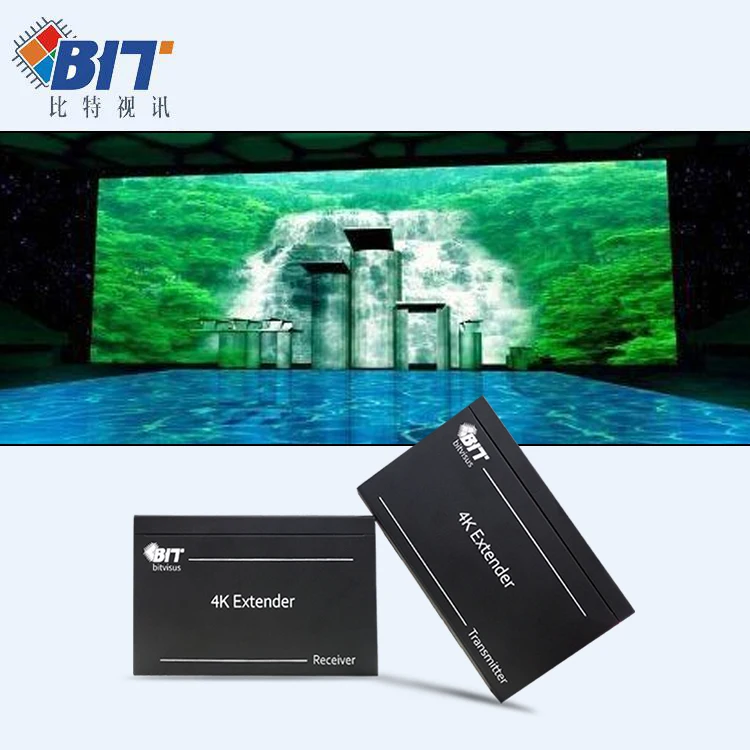 X HDBaseT HDMI Extender 150m Powered Pure Hardware Plug and Play for Multi-Screen LCD Wall Projection Fusion Exhibition Project