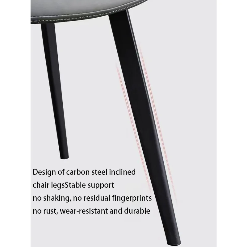 Luxury Modern Dining Chair Beautiful European Retro Fashion Dining Chair Minimalist Home Backrest Chair Soft Pack Dining Chair
