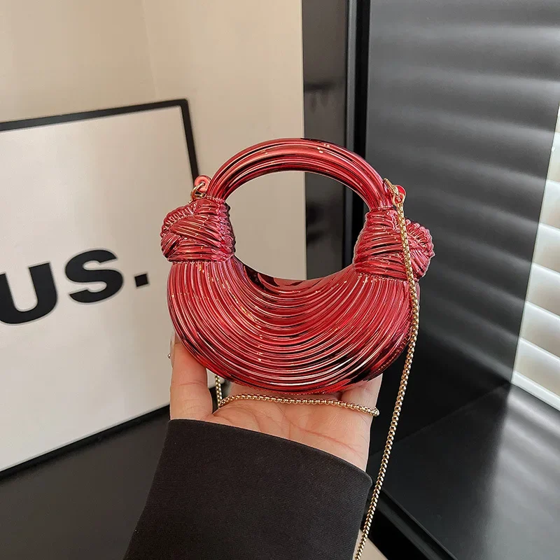 

Women's Versatile Crossbody Noodle Bag, Hand-Held, Underarm, Mini Acrylic