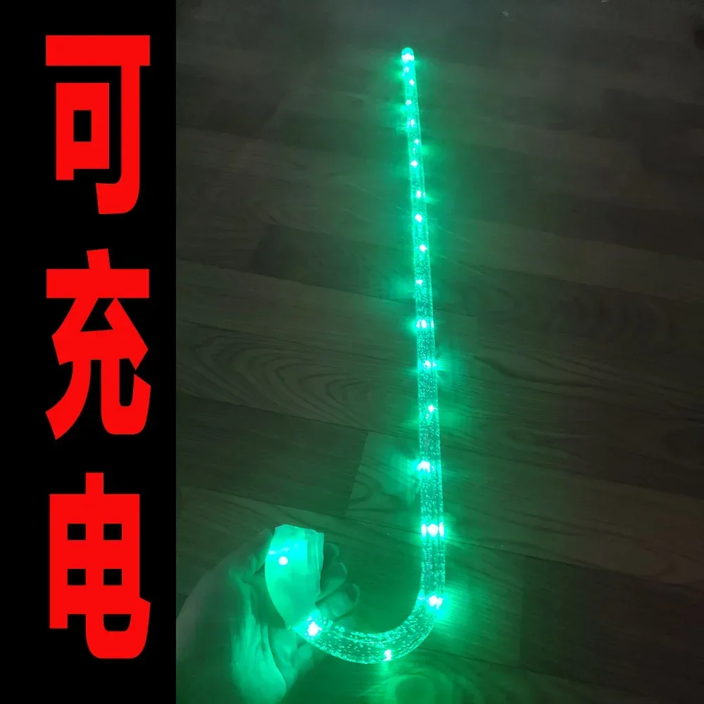 Luminous crutches, LED rechargeable, color changing, separate switch, bar, KTV, ballroom, nightclub, performing props