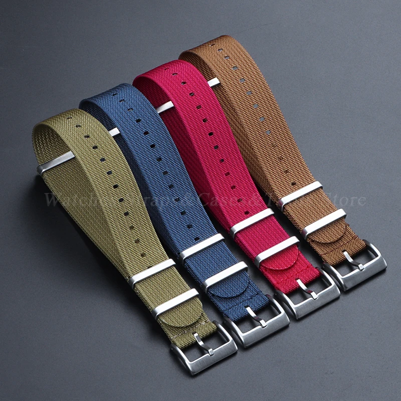 High Quality Nylon Watchband for Omega 18mm 20mm 22mm Strap for Samsung Galaxy Watch 4/5/6 Belt for Military Army Sport Bracelet