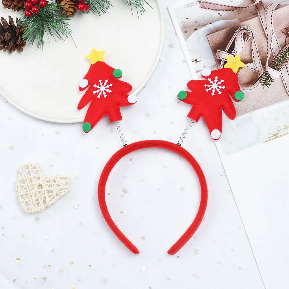 Kids Adult Santa Claus Antlers Hair Accessories Christmas Headbands Reindeer Headwear Xmas Hairband Christmas Decorations