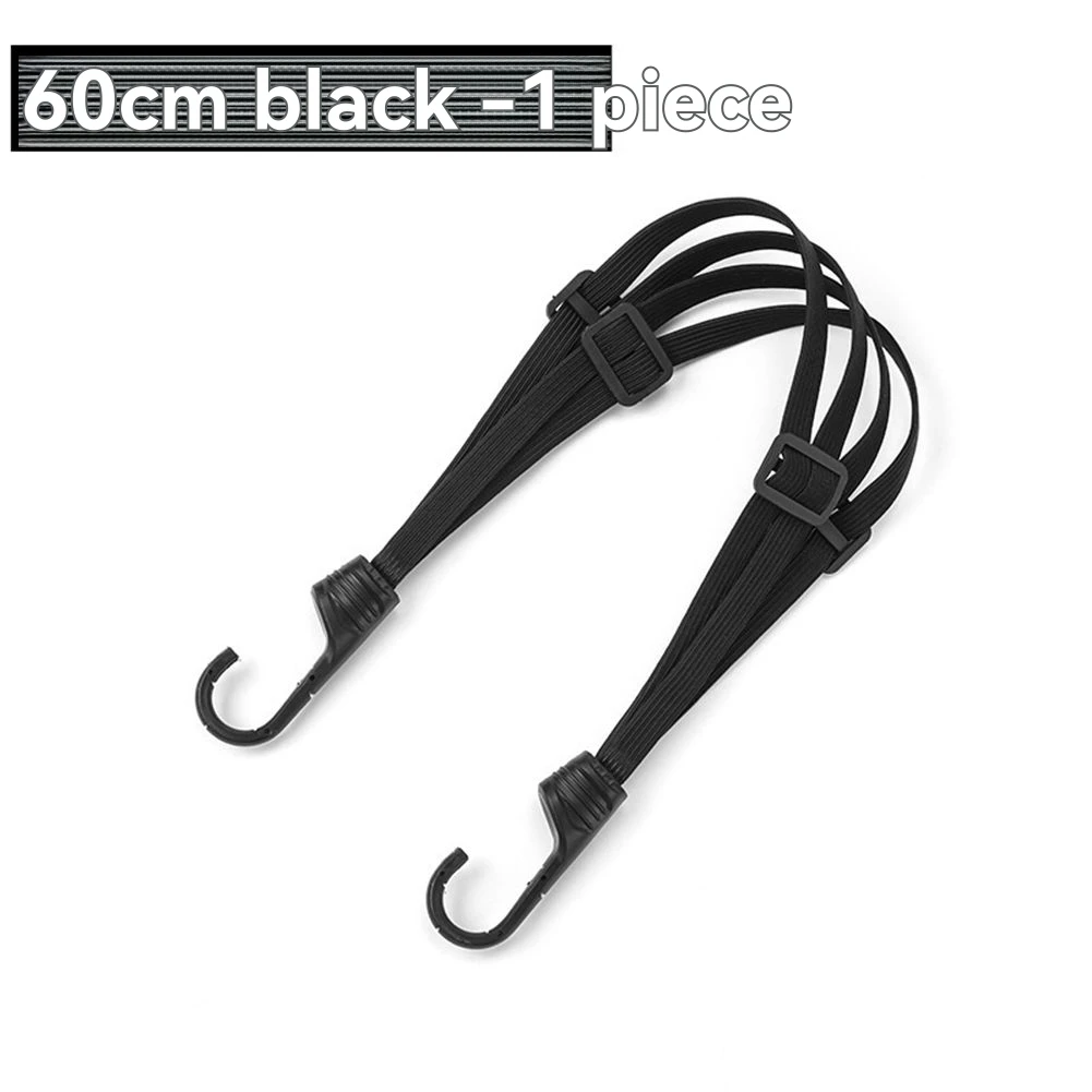 

Excellent-60CM 4 Pcs Motorcycle Helmet Fixing Rope Hook Universal Luggage Fixed Rope Motorcycle Rear Seat Tie Bungee Cord