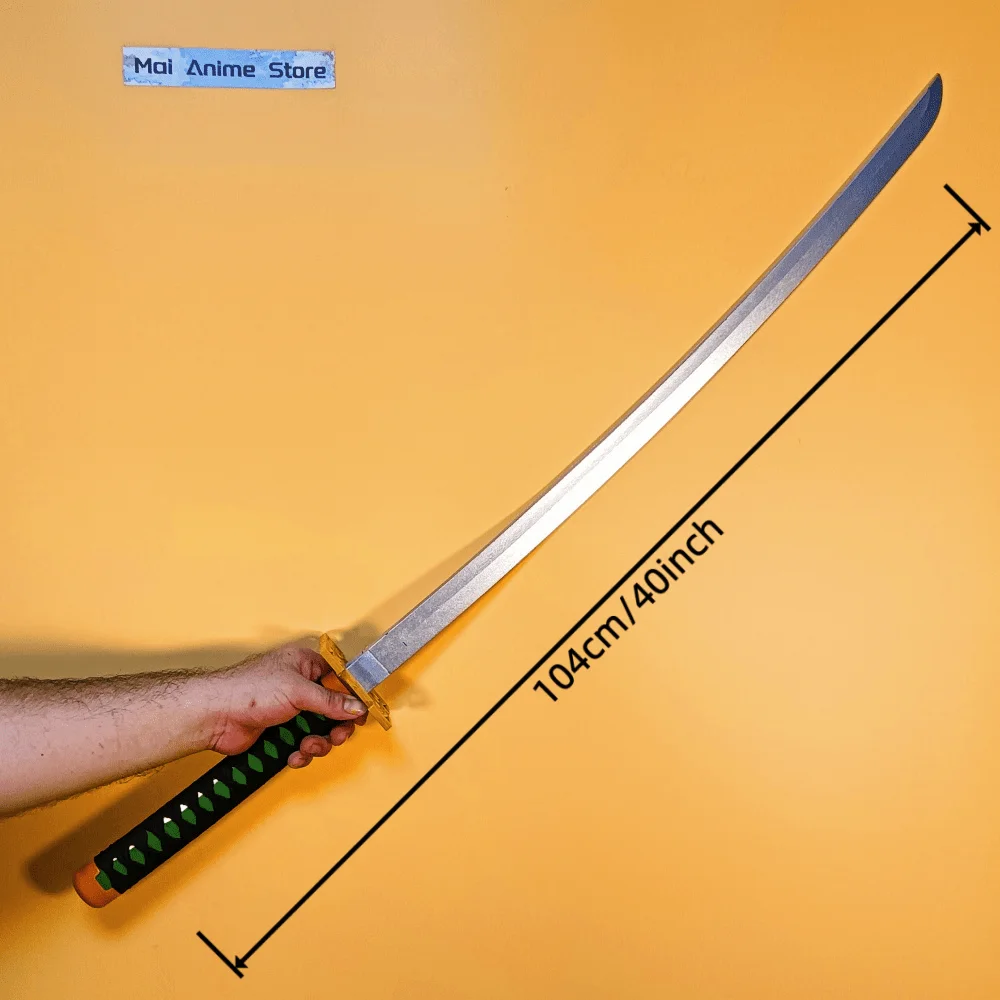 40 pouces Katana taille réelle japonais Katana samouraï Action Figurine réel pleine taille Anime lame épée Cosplay accessoire non pointu jouet cadeau