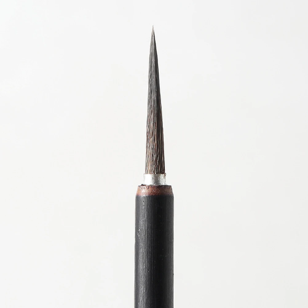 

Ceramic Painting Brushes Detail Miniature Round Head Black Long Handle Durable Material Acrylic Watercolor Oil Paint