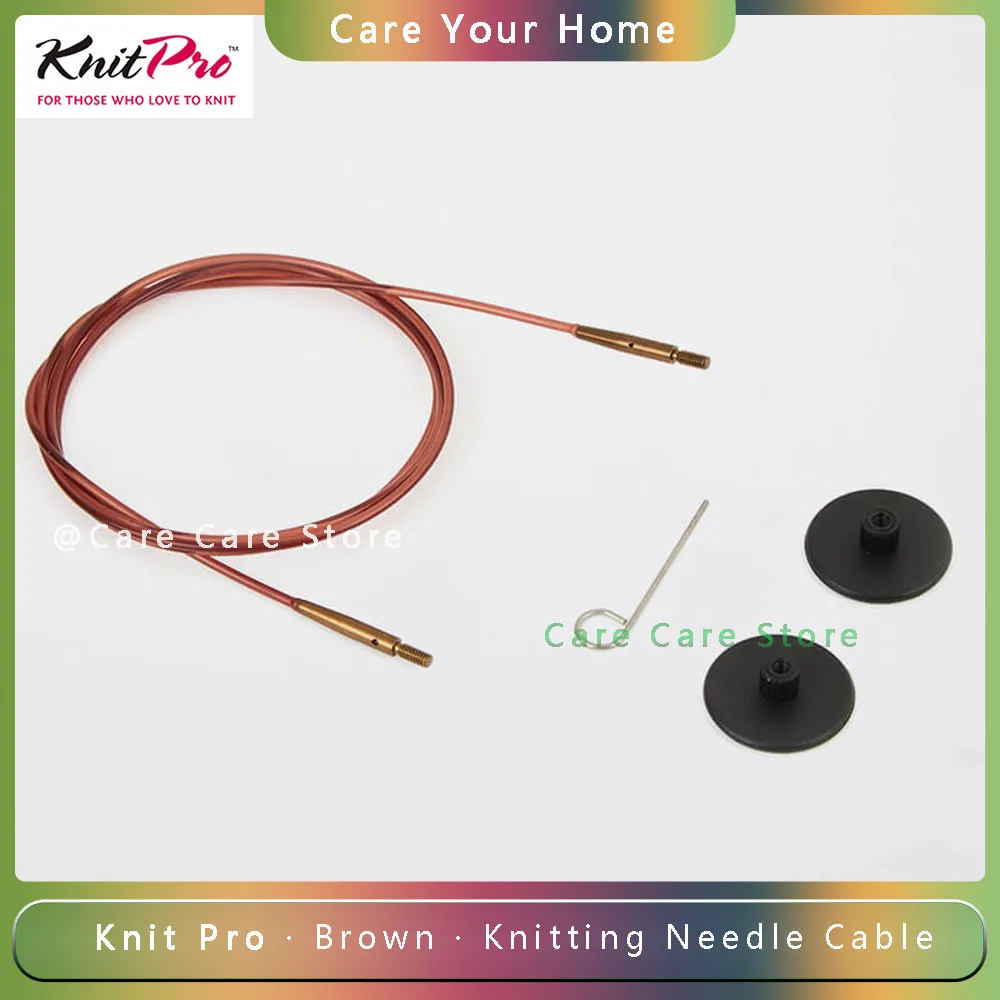 KnitPro Brown Interchangeable Knitting Needle Cable Knitting Accessories Circular Removable Needle Cord Knitting Tools Product