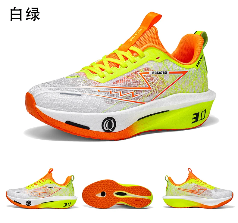 Herren-Laufschuhe mit Carbonplatte für Marathon, Spezial-Sportschuhe, Atmungsaktiv, Leichtgewichtig, Bequeme Damen-Sneaker für Athleten – Detail 9