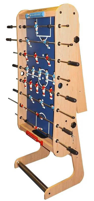 Wood Color 4ft Foldable Futbol Soccer Table Foosball Game for Kids