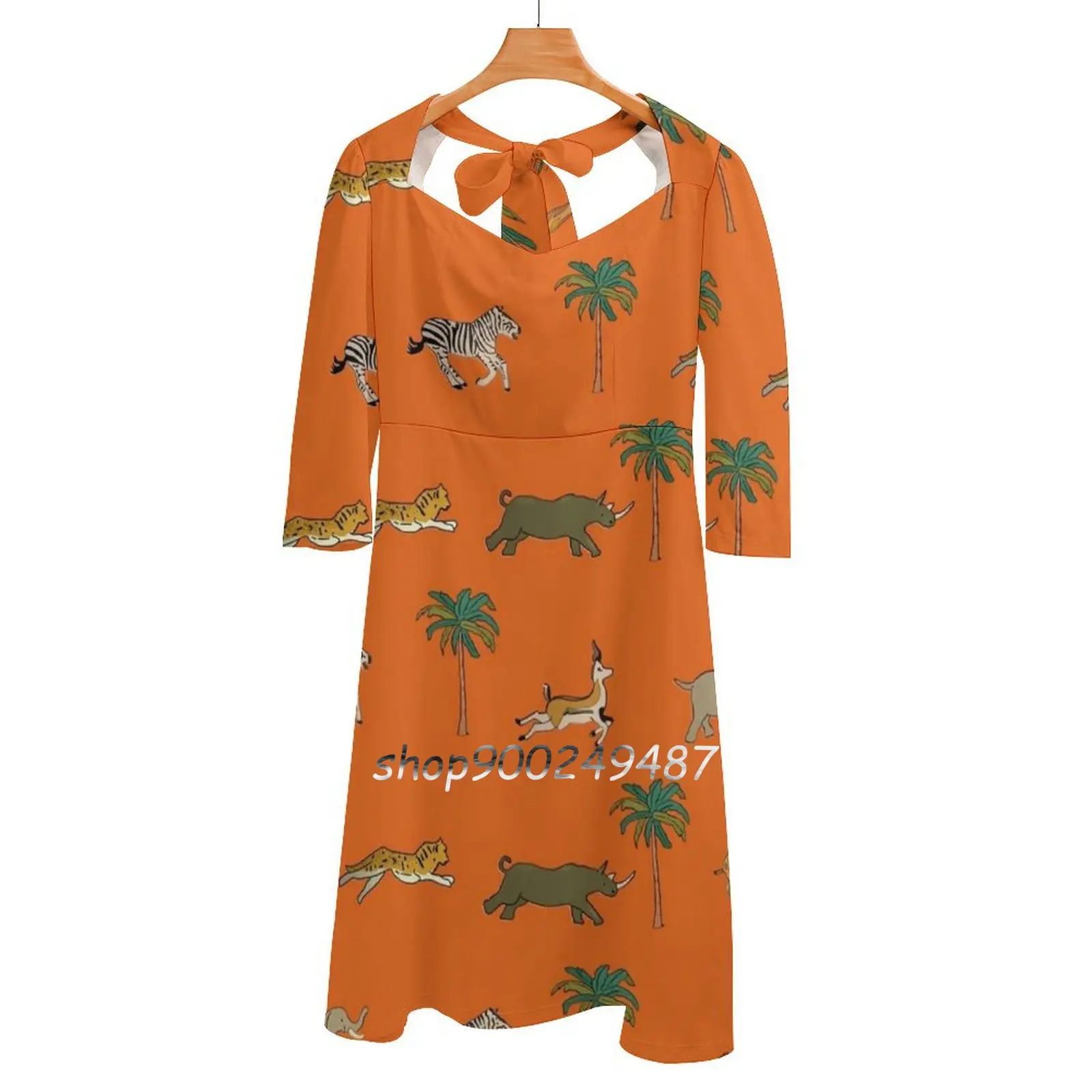 

Darjeeling Luggage Sweetheart Knot Flared Dress Fashion Design Large Size Loose Dress Wes Anderson Wes Anderson Darjeeling