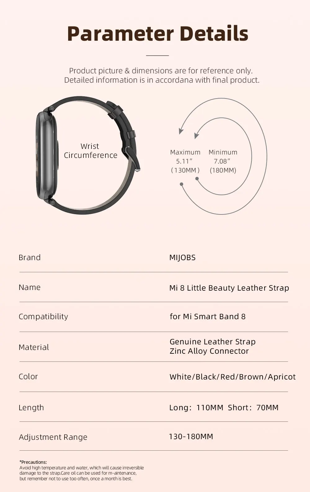 Armband für Mi Band 10 11 9 8 7 6 5 Armband für Xiao mi Smart Band 10 Strap für Mi Band 9 Leder Armband Für Mi Band 8 Correa – Detail 6