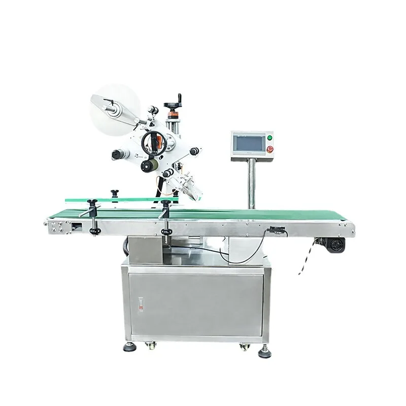 

Automatic paging upper plane labeling machine, bag plastic bag carton packaging box color box labeling machine