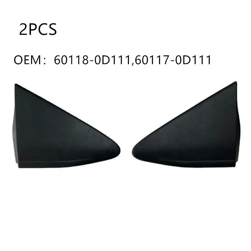 

Left Right Fender Mirror Molding Triangle Trim Corner Cover 2X For Toyota Yaris