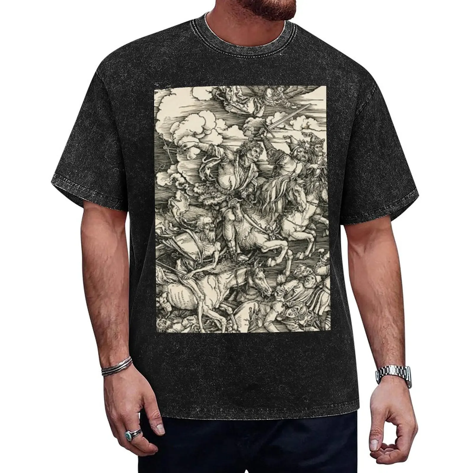 

Albrecht Durer The Four Horsemen T-Shirt oversize t-shirts man blacks graphic shirts designer t shirt men