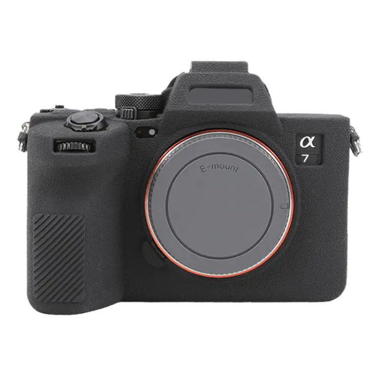 Beschermhoes van zacht siliconen met litchi textuur voor Sony A7V camera, antislip cameratas voor Sony Alpha 7 V, ILCE-7M5