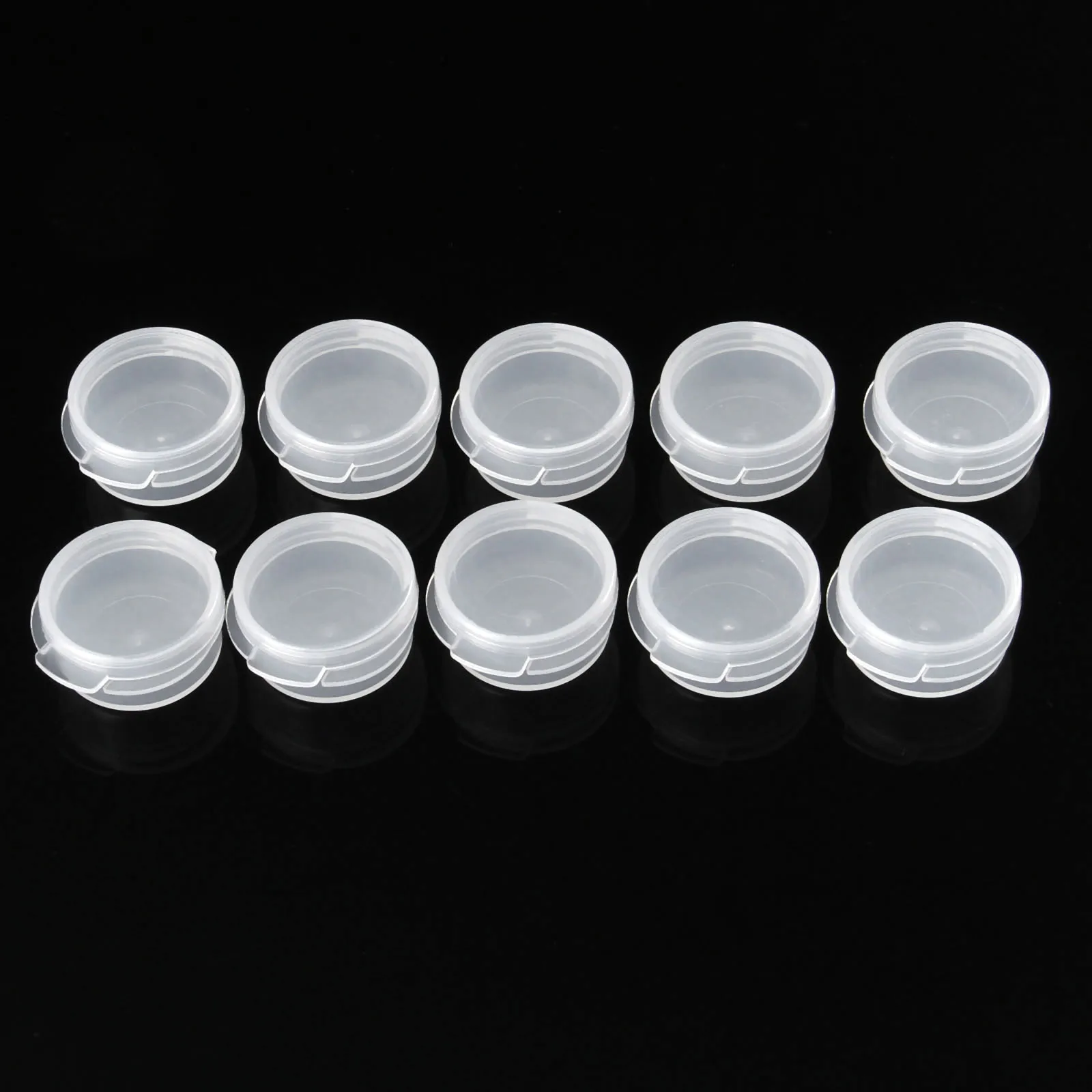 10pcs/20pcs Cosmetic Button Jar 5g Clear Plastic Button Cover Mini Q Pot Leak Proof Cream Empty Makeup Container Sample Bottle