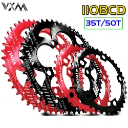 VXM 110BCD 50/35T 700C Road Bike Chain Ring 7075-T6 Alloy Oval Chain Wheel Climbing Power Road Bicycle Parts KIT Ultra Light NEW