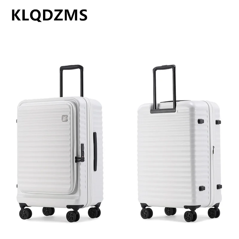 KLQDZMS PC Suitcase Zipper Boarding Case Front Opening Laptop Trolley Case 20