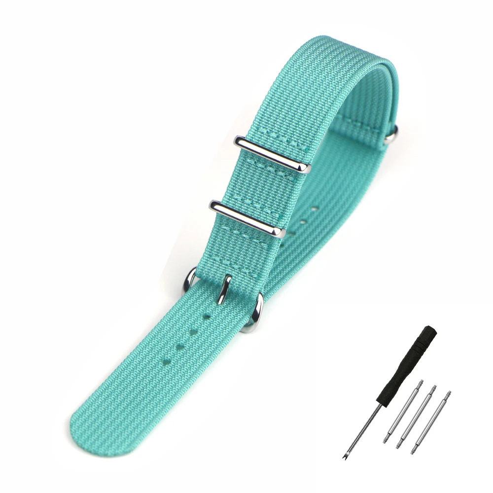 Nylon-Uhrenarmband, geripptes Armband, 16 mm, 18 mm, 19 mm, 20 mm, 22 mm, 24 mm, Ersatz für Militär-Ballistikgewebe, Premium-Uhrenarmband-Zubehör – Detail 19