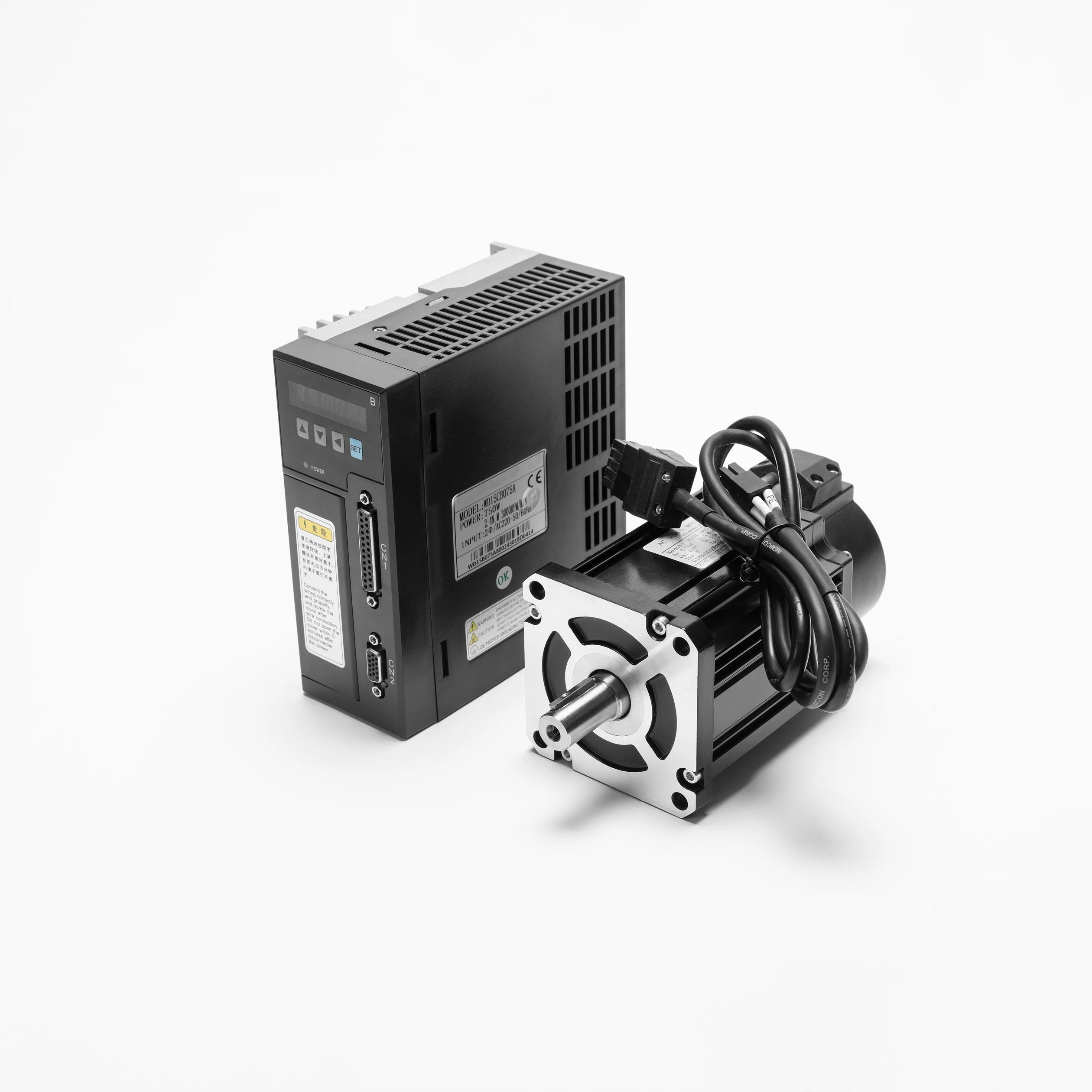 

130ST-M05025 1.3kW AC Servo Motor 130mm Frame, 5A Current, 2500 RPM, Full Kit Including Servo Drive for CNC Machines