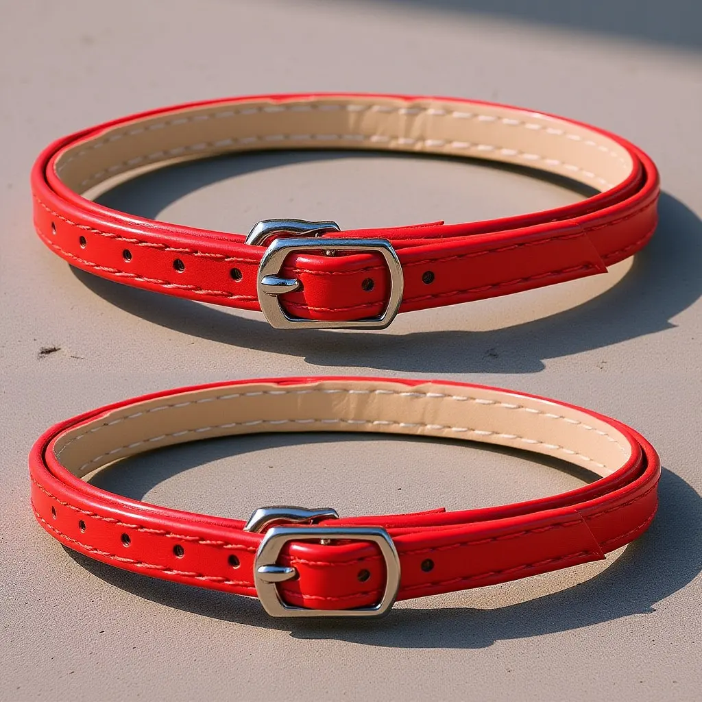 Picture 7: 1Pair PU Material Anti-Drop High Heel Shoelace Detachable Lightweight Cross Shoe Straps Non-Slip Ankle Straps High Heel Shoelace