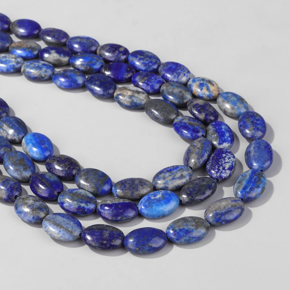 Perles promenales en Pierre Naturelle de Qualité, 10x13mm, Clip d'Œil de Tigre, Lapis Agate, pour Bijoux, Accessoire de Bricolage