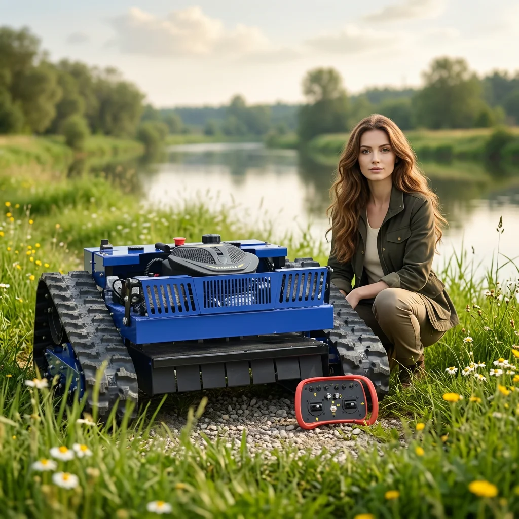 

Remote Control Lawn Mower Agricultural Lawn Mower Fully Automatic Household