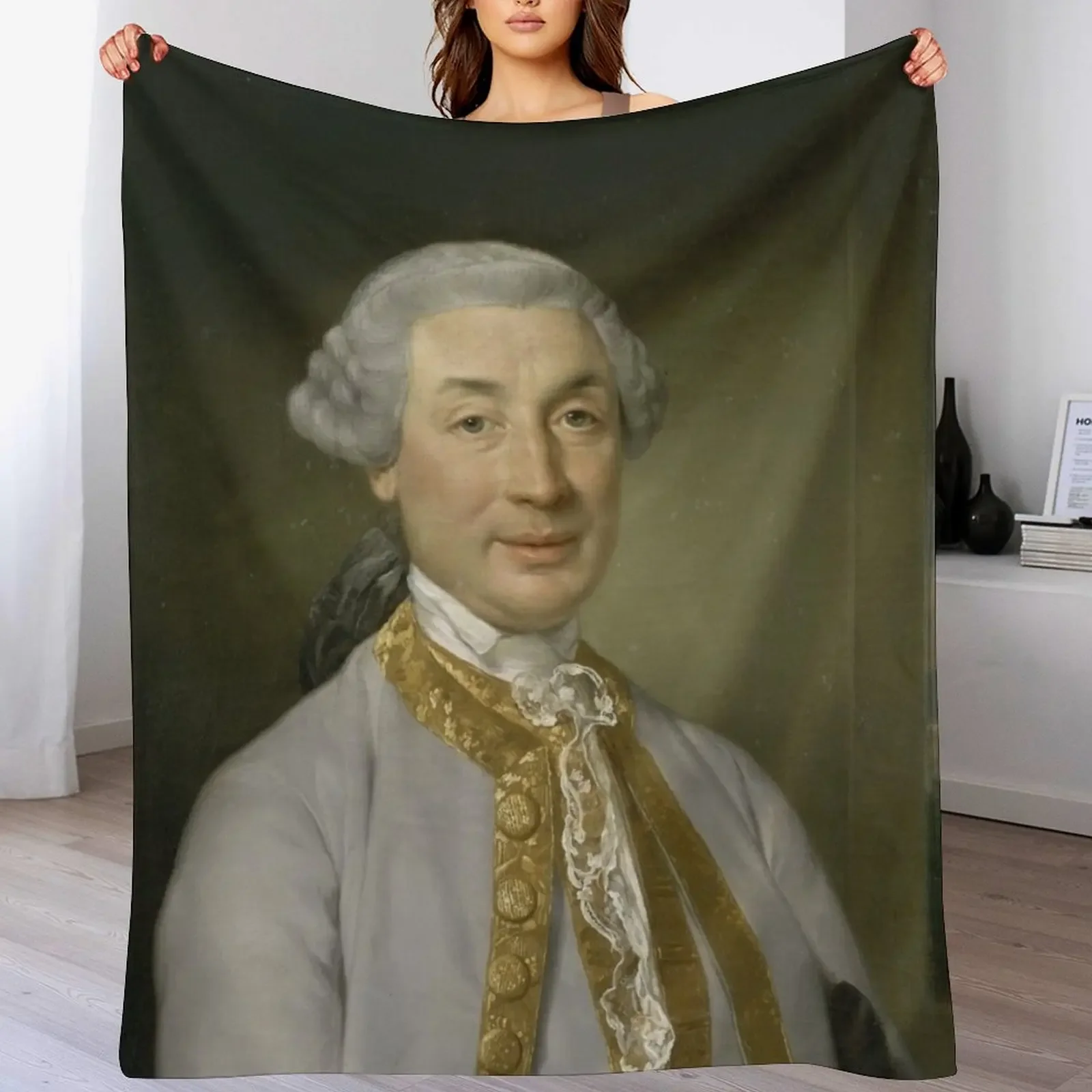 

Napoleon's father, Carlo Buonaparte Throw Blanket Fade Resistant Durable Throw Blanket