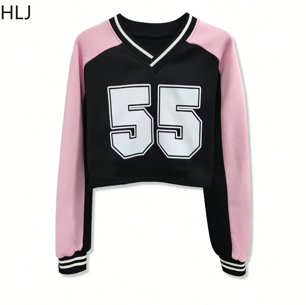 HLJ Pink American Style Y2K Pleated Mini Skirts Two Piece Sets Women V Neck Long Sleeve Top And Skirts Outfit Fashion Streetwear