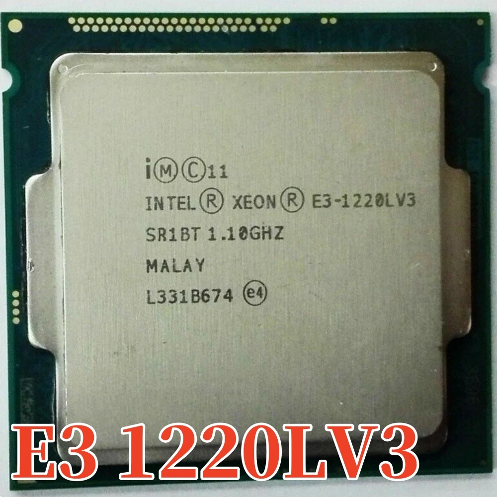 Original Intel Xeon desktop processor E3-1220LV3 4M 1.10GHz Dual core E3-1220L V3 E3 1220LV3 E3 1220L V3 CPU Free shipping