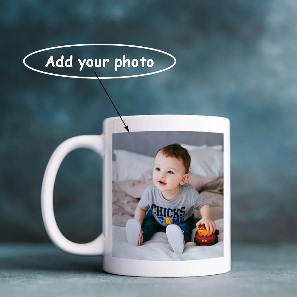 

Custom Photo Mug Personalized Name Image Text Coffee Mug Unique Design Exclusive Gift for Family Friends