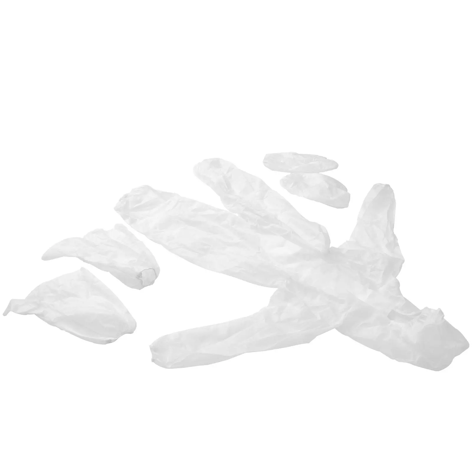 

Children One-Piece Disposable Protective Coverall White Size S Breathable Lightweight Nonwoven with Glove Shoe Cover Outdoor