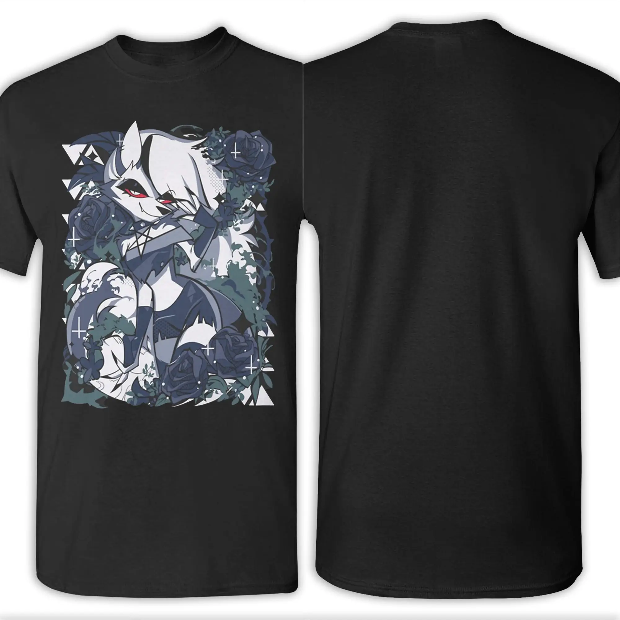 تي شيرت Helluva Boss Loona للجنسين تي شيرت قطني مطبوع عليه برنامج تلفزيوني ملابس تي شيرت