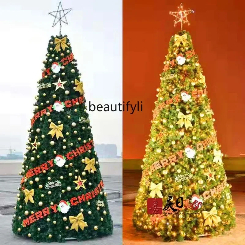 

Large Framed Christmas Tree 4m 5/6/7/8/9/Outdoor Christmas Tree Glowing Ornament C56