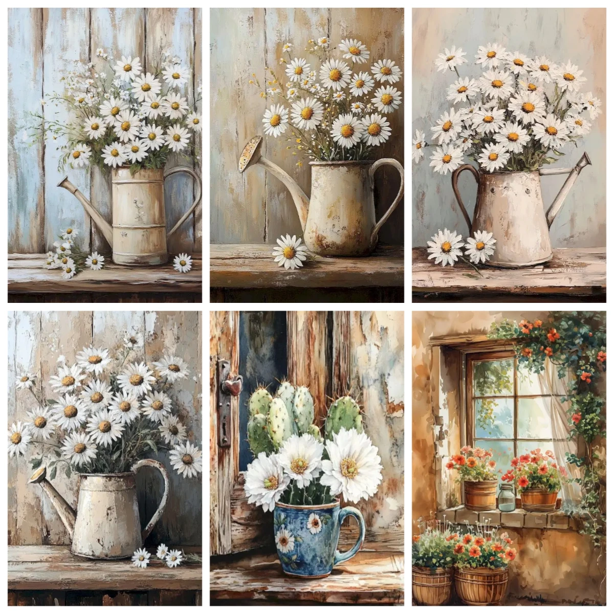 

500/1000 Pieces Jigsaw Puzzle Windowsill Flowers Jigsaw Puzzle Educational Toy for Kids Children 's Games Christmas Gift