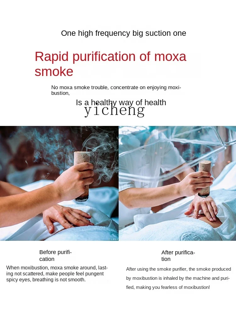 Tqh Moxibustion Smoke Purifier Mobile Smoking Moxibustion Smoke Ventilator Household Pavilion of Regimen Medium Smoke Cleaner