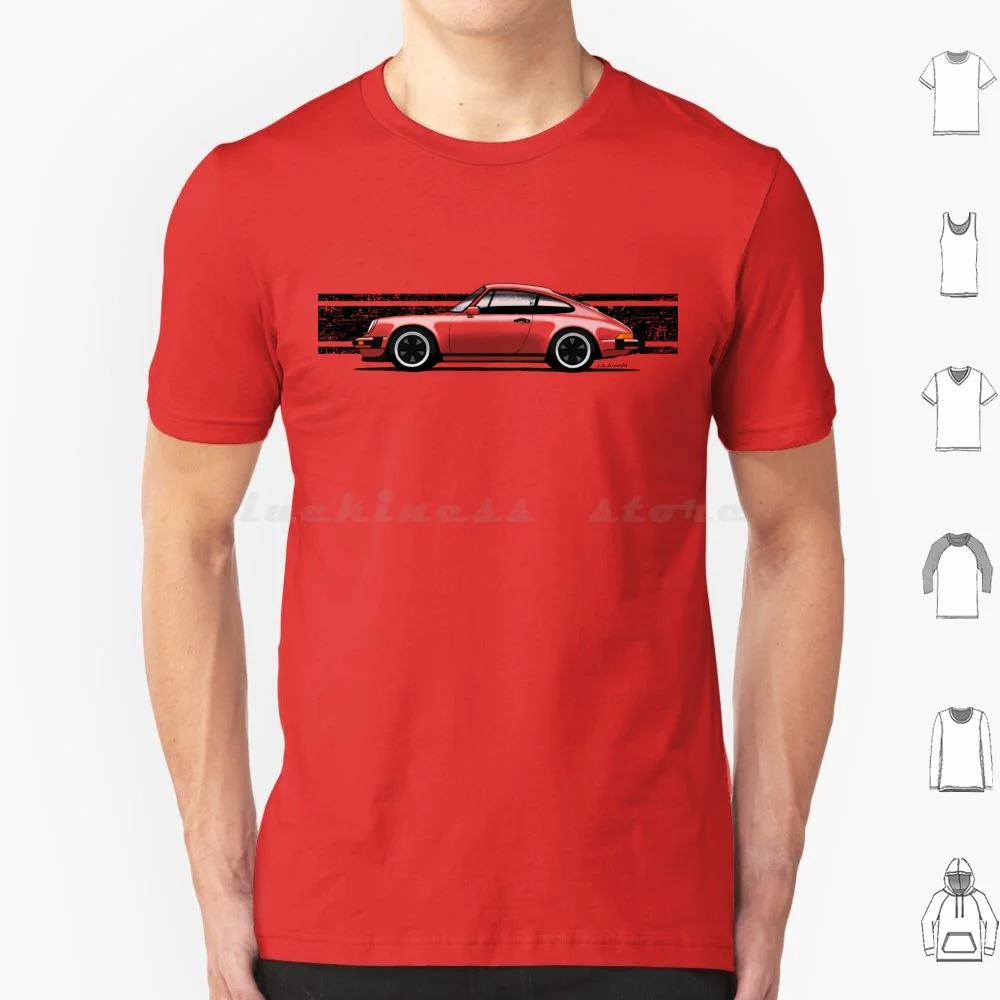 

Мой рисунок культового немецкого спортивного автомобиля (для легких фонов) Футболка 6xl Хлопковая крутая футболка Sc Car Sports Classic Coupe