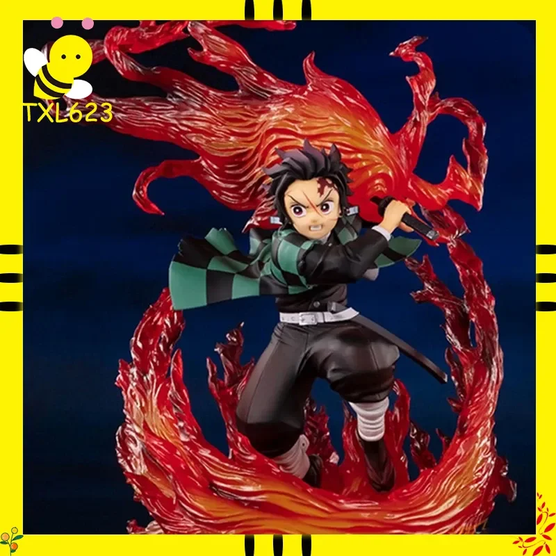 

Demon Slayer Kamado Tanjirou Hinokami Kagura 21 см аниме фигурка модель статуя для мальчика коллекция украшение для рабочего стола подарок