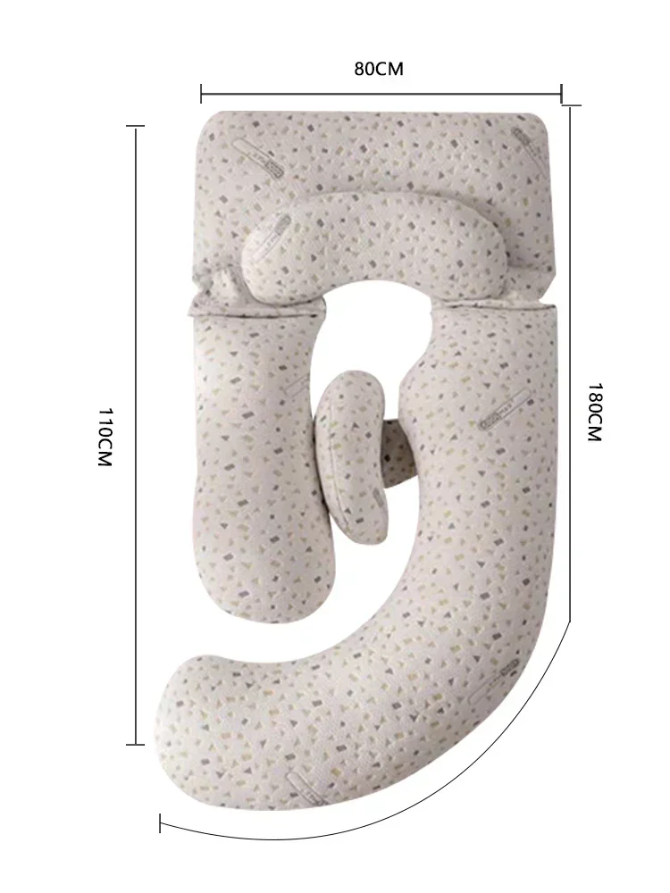 

-Pillow Protection For Pregnant Women Sleeping On The Waist Side, Pillow Support Abdomen, Multi-functional U-shaped Full-body Pi