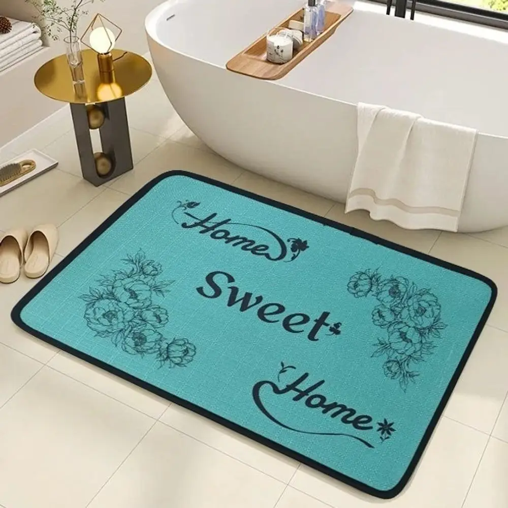 VIKAMA Handicap Toilet Dry Floor Towel Dispenser Bathroom Shower Door Anti-Slip Rug Entrance Hall Door Mat Home Decoration