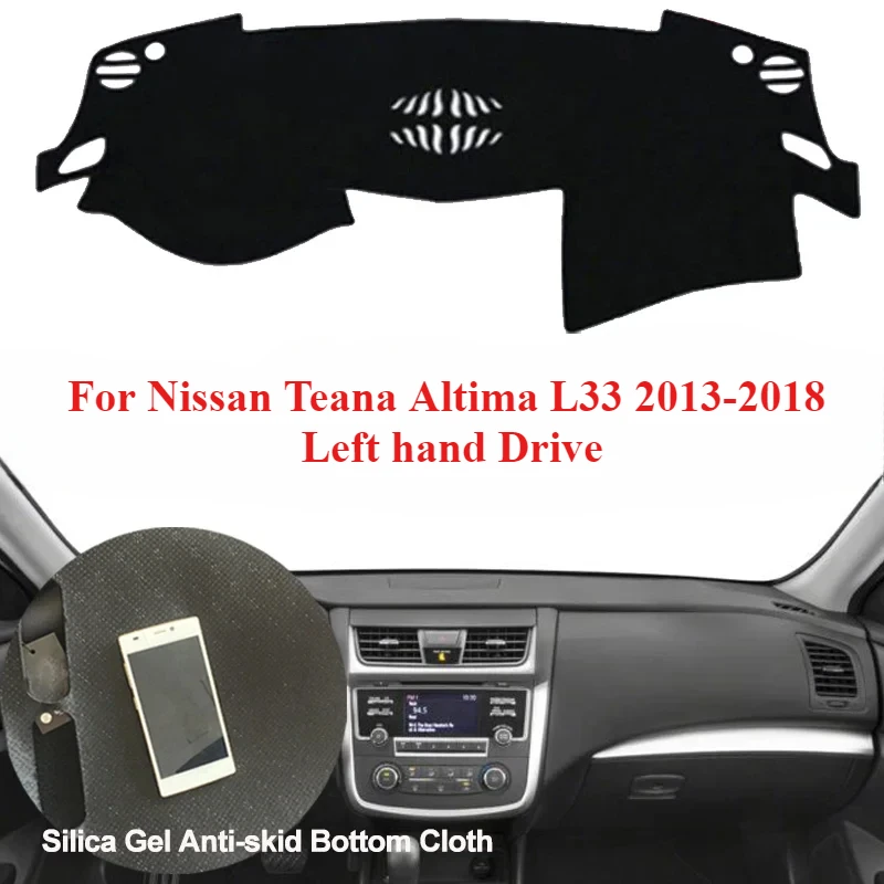 

Для Nissan Teana Altima L33 2013 2014 2015 2016 2017 2018 автомобильный защитный коврик для приборной панели силиконовый нескользящий коврик авто солнцезащитный козырек