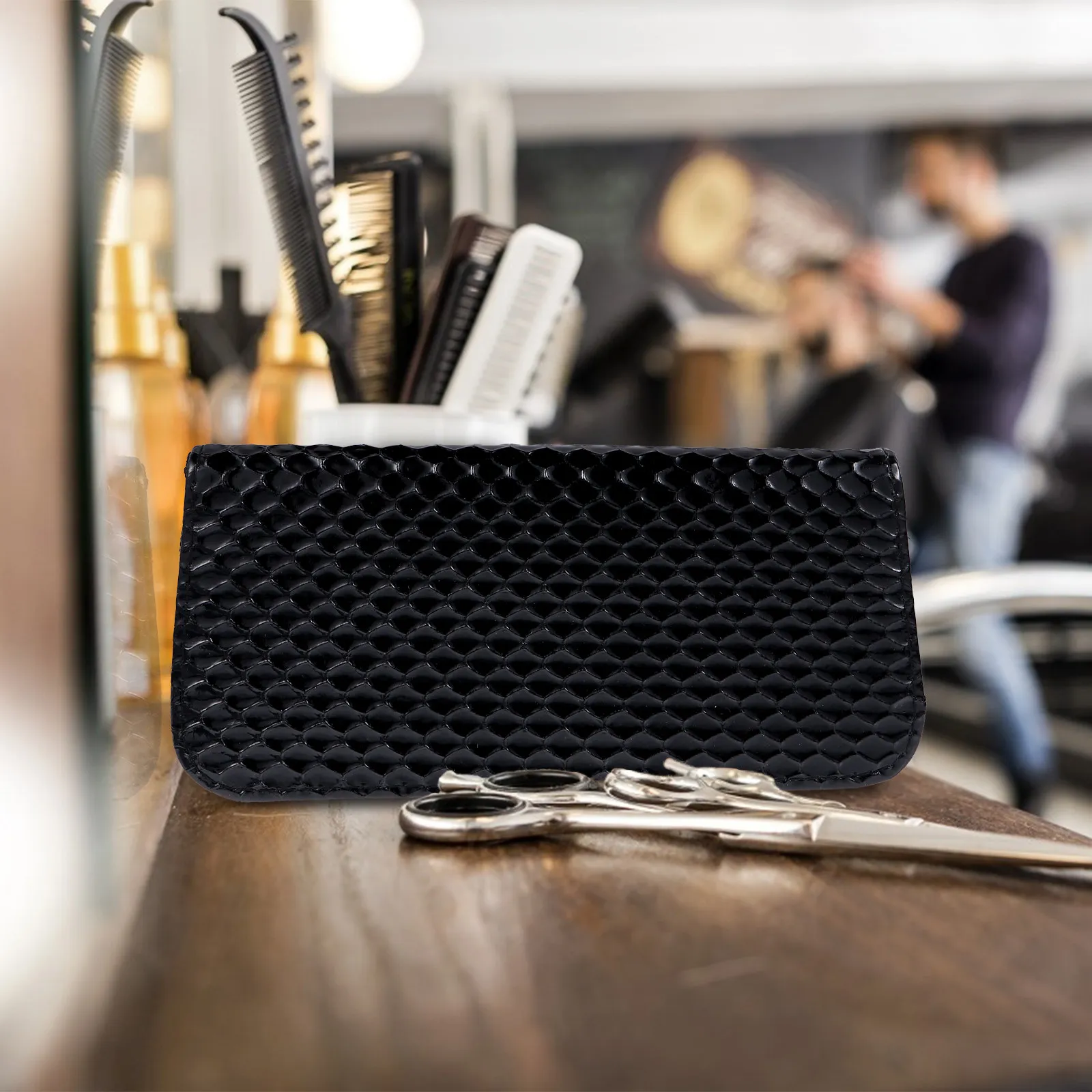 

Scissor Bag Compact Lightweight Hairdressing Scissors Case For Men Women Shear Pouch Barber Tool Organizer