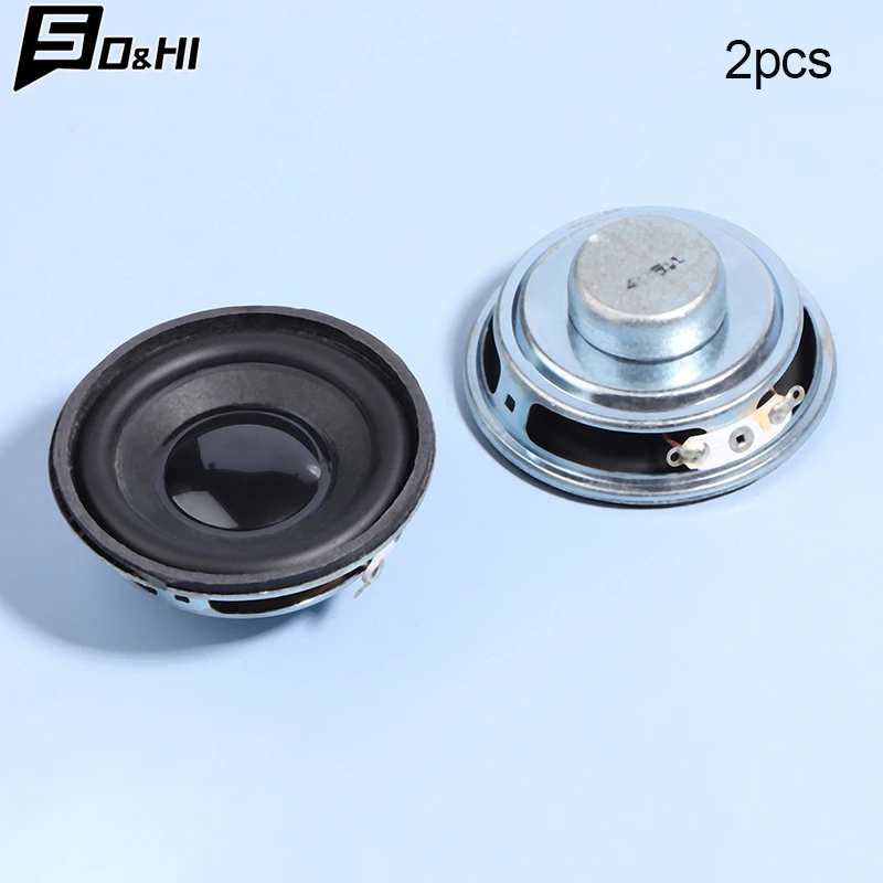 2PCS Mini Speaker 3W 4R Diameter 50MM Mini Amplifier Rubber Gasket Loudspeaker Trumpet 3 Watt 4 Ohm 5CM Speakers For Arduino Kit