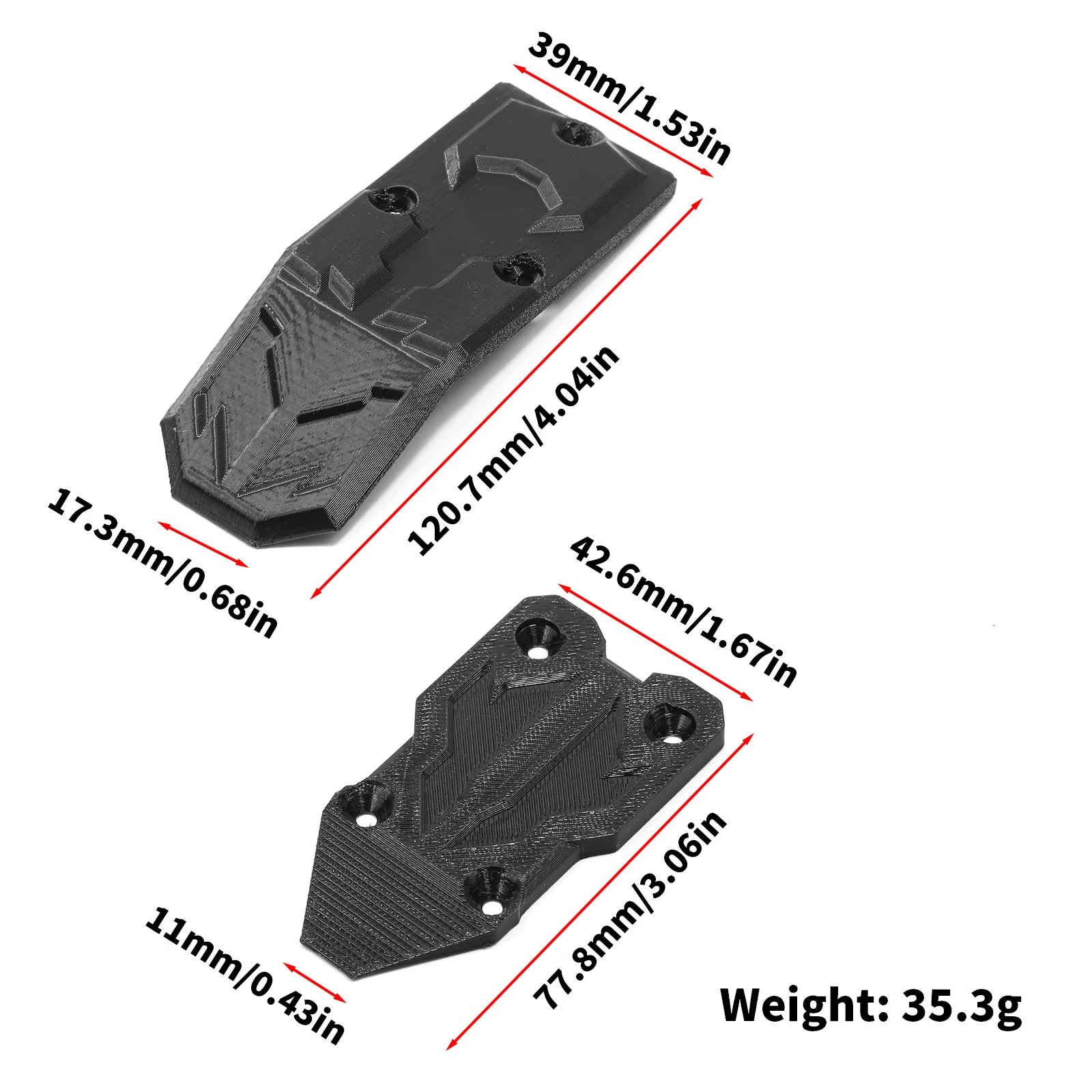 MJX Hyper Go 10210 3D Printing Chassis Armor Guard Protection Protector Skid Plate RC Car Upgrade Parts Accessories