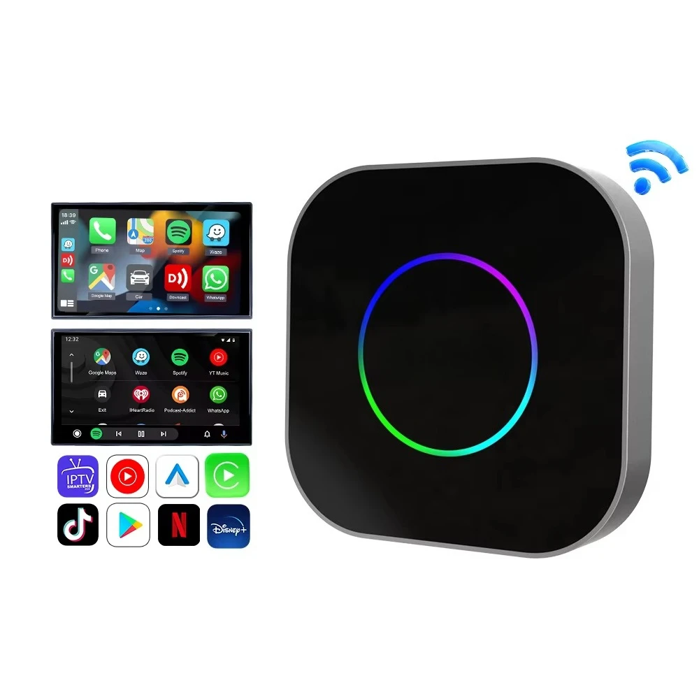 

Custom Logo 4G 64Gb Tbox S2 Portable Car Play Dongle Tv Streaming Box Wireless Android Auto Carplay Adapter
