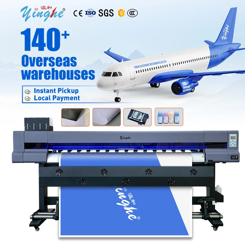 New 1.9m Wide Format Eco Solvent Printer High Resolution 1440DPI For Commercial Advertising Printing