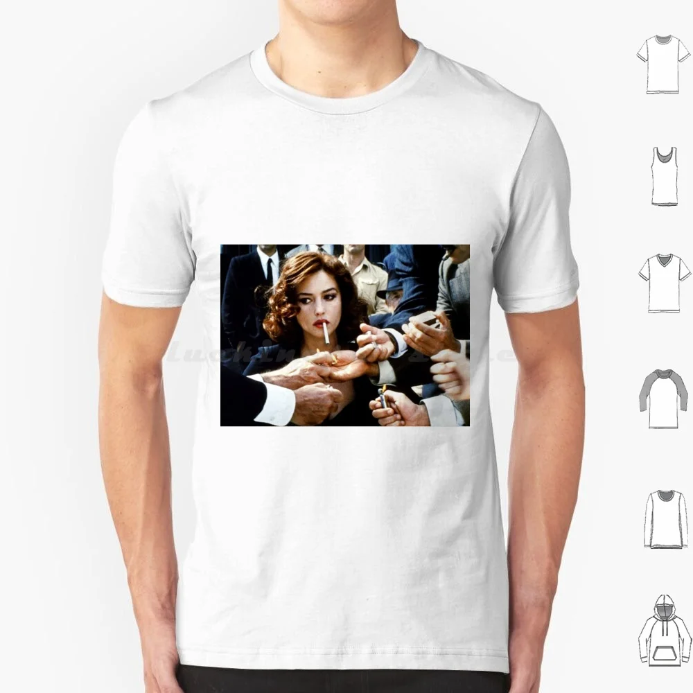 

Футболка с принтом Моники белучи, 100% хлопок