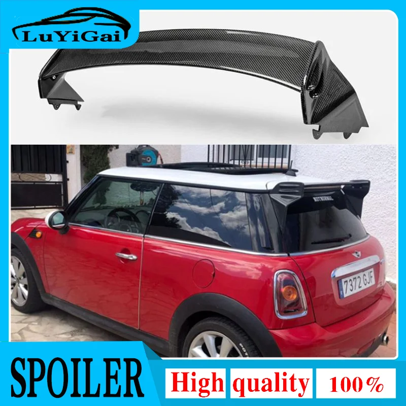 

R56 JCW style Carbon Fiber Roof Spoiler For Mini Cooper Ver.2.11/2.12 2001-2008 year Car Accessories spoiler wing